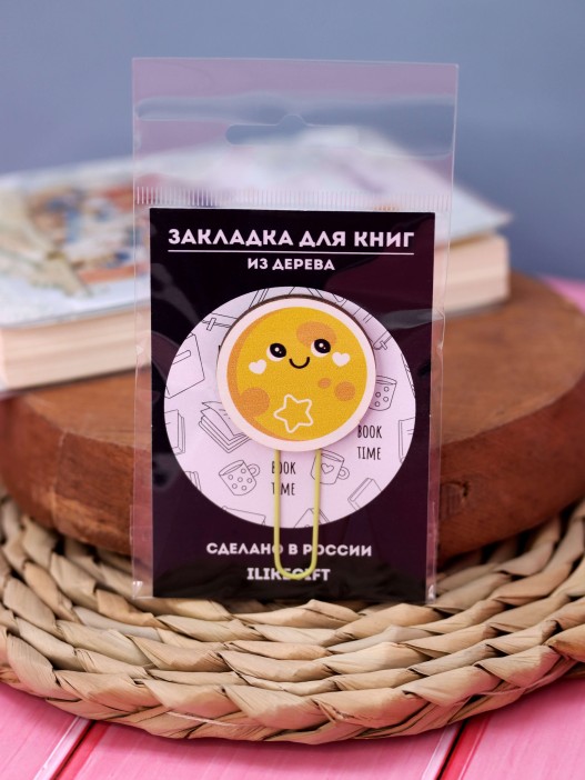 Закладка – скрепка ECO из дерева SUN 