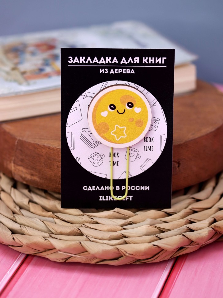 Закладка – скрепка ECO из дерева SUN