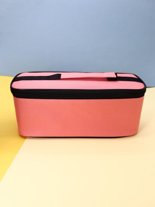 Набор ланчбоксов в термосумке "Big lunch", розовый, 2 яруса, 4 отделения (1400 мл) 