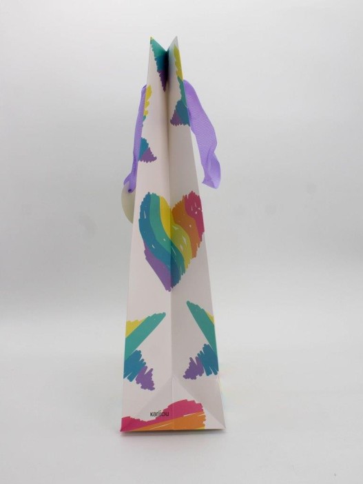 Пакет подарочный «Funny rainbow», purple (32*42*11.5) 