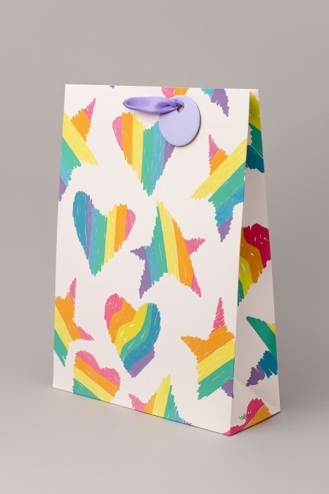 Пакет подарочный «Funny rainbow», purple (32*42*11.5) 