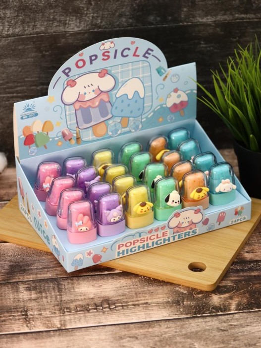 Маркер текстовыделитель &quot;Foxy&quot;, mix, шоу-бокс 24 шт. 