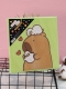 Алмазная мозаика на подрамнике Draw Me! "Мечтательная капибара", (20*20 см)