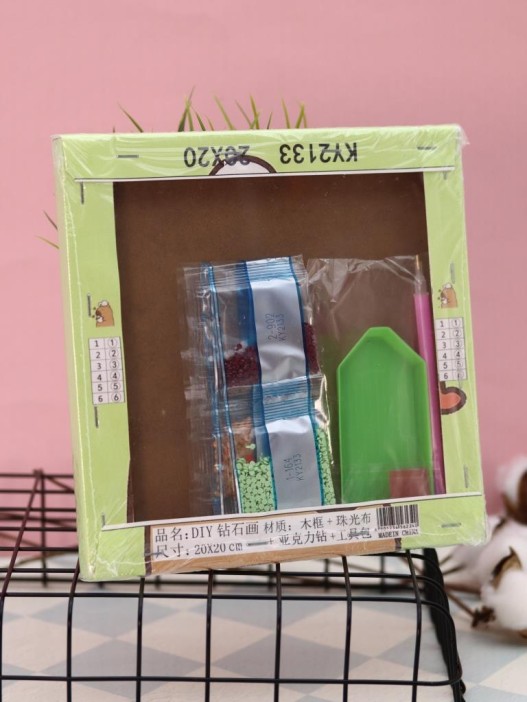 Алмазная мозаика на подрамнике Draw Me! «Dreamy capybara», (20*20 см) 