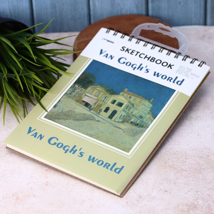 Скетчбук (B5) «Van Goghs world», beige (18*25) 30 л. 130 г/м 
