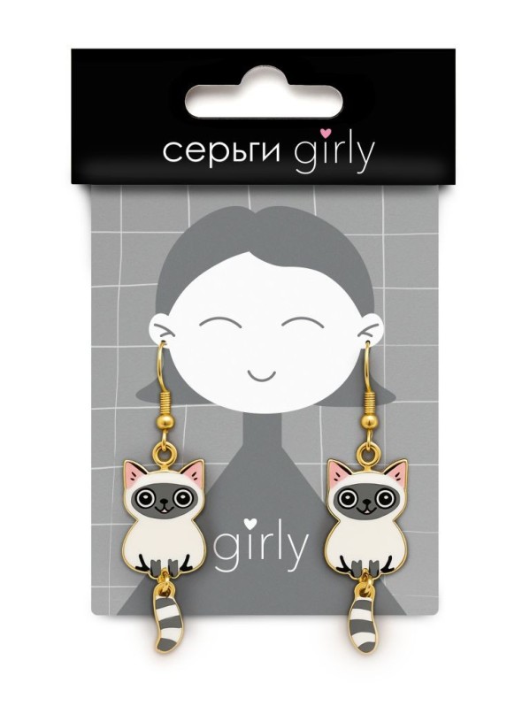 Серьги GIRLY "Кот"