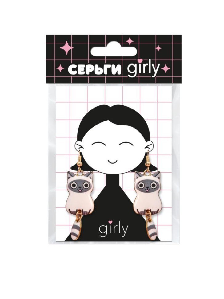 Серьги GIRLY "Кот"