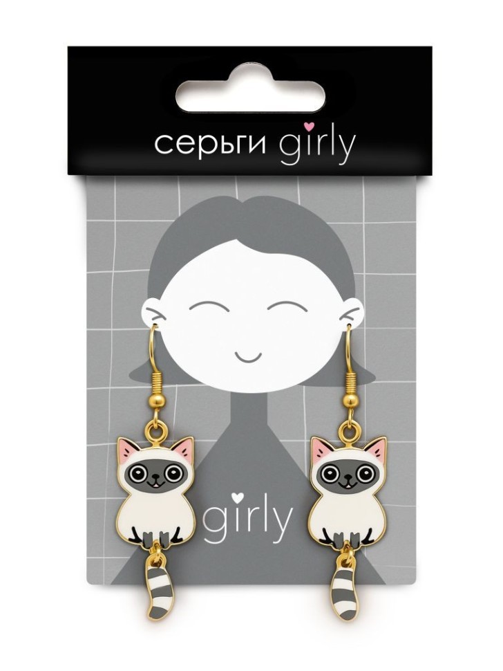 Серьги GIRLY "Кот"
