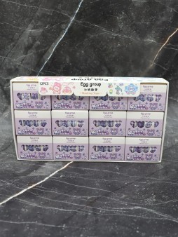 Набор декоративного скотча 4 шт. "Egg group", purple, шоу-бокс 12 шт.