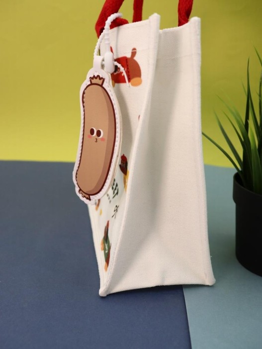 Сумка шоппер &quot;Happy dogs&quot;, white (22.5*10.5*20 см) 