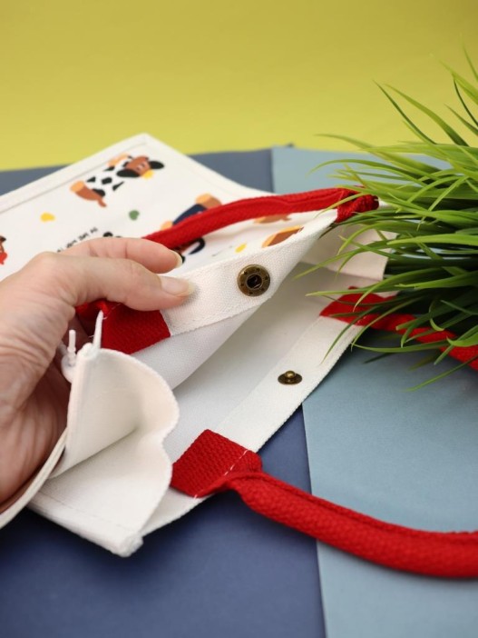 Сумка шоппер &quot;Happy dogs&quot;, white (22.5*10.5*20 см) 