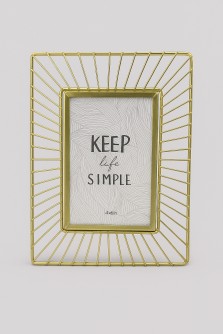 Фоторамка «Rays», gold, металл (10*15 см)