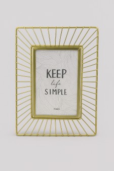 Фоторамка «Rays», gold, металл (10*15 см)