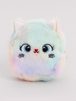 Кошелёк плюшевый &quot;Multicolored hare&quot;, colorful (10*8 см)