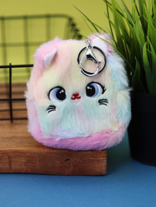 Кошелёк плюшевый &quot;Multicolored hare&quot;, colorful (10*8 см) 