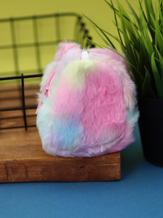 Кошелёк плюшевый &quot;Multicolored hare&quot;, colorful (10*8 см) 