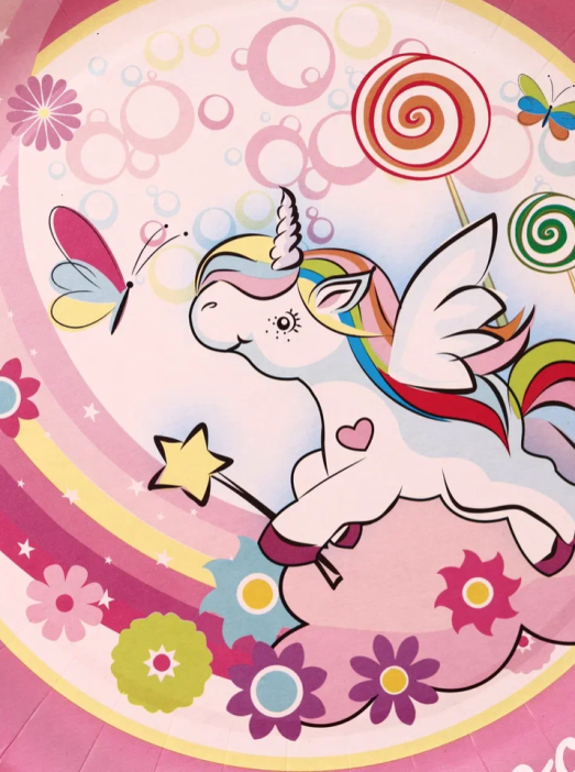 Набор бумажных тарелок 6 шт. &quot;Единорожка!&quot; (230 мм) 