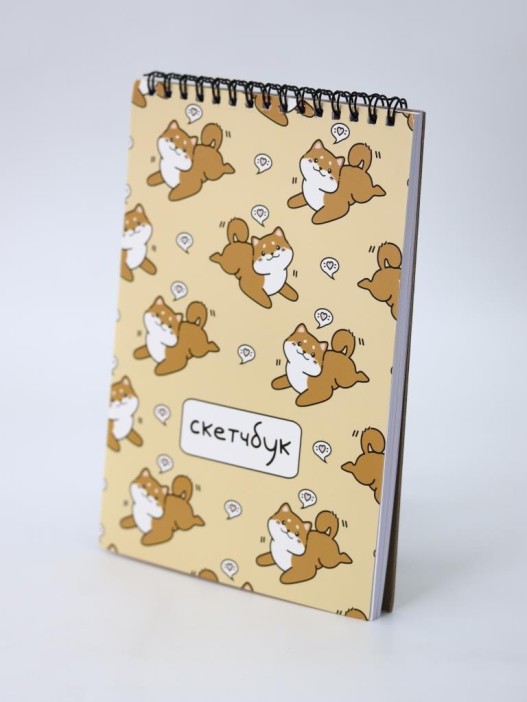 Скетчбук DRAW ME! Аниме «Все любят шиба-ину», 14х20 см,  плотность 100 гр 