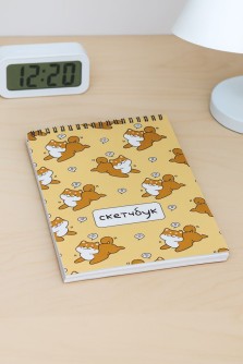 Скетчбук DRAW ME! Аниме «Все любят шиба-ину», 14х20 см,  плотность 100 гр