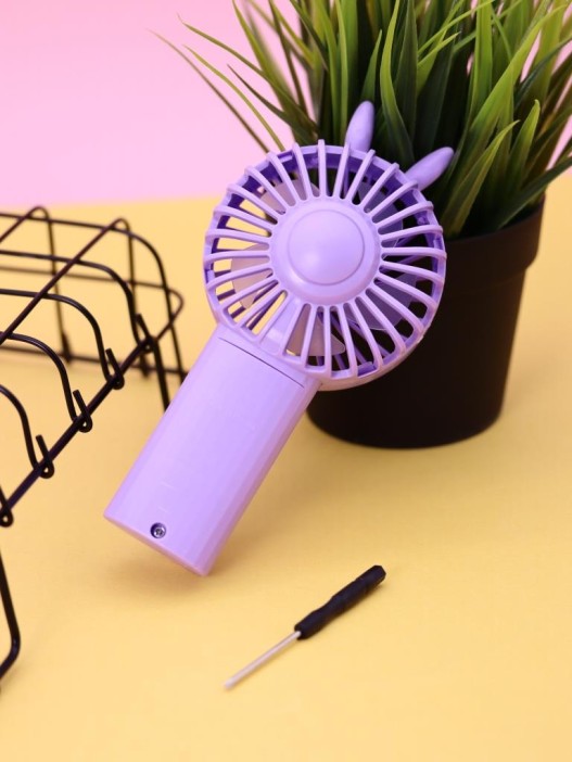 Портативный ручной вентилятор iLikeGift «Cute ears», purple 