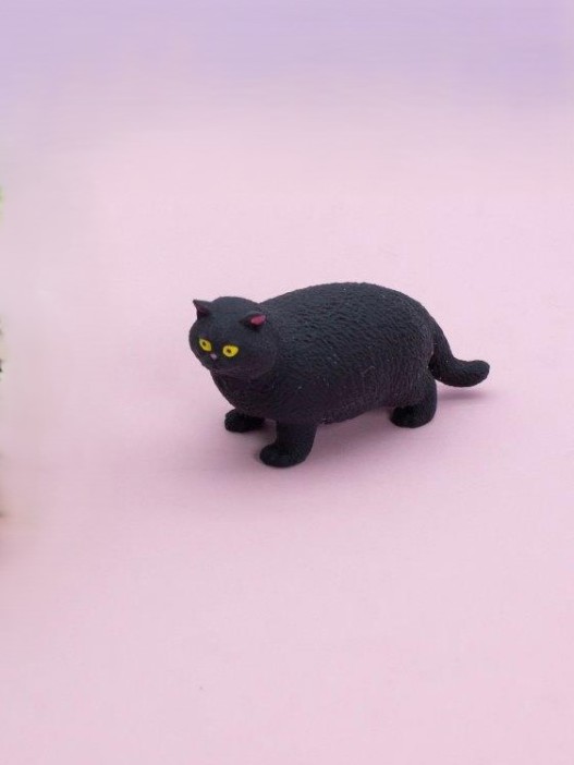 Мялка - антистресс «Fat cat», black 