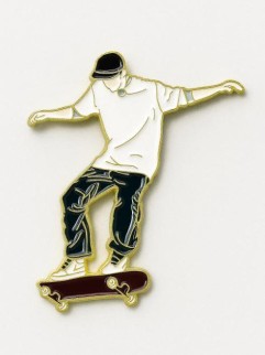 Значок металлический iLikeGift &quot;Snowboarder&quot;