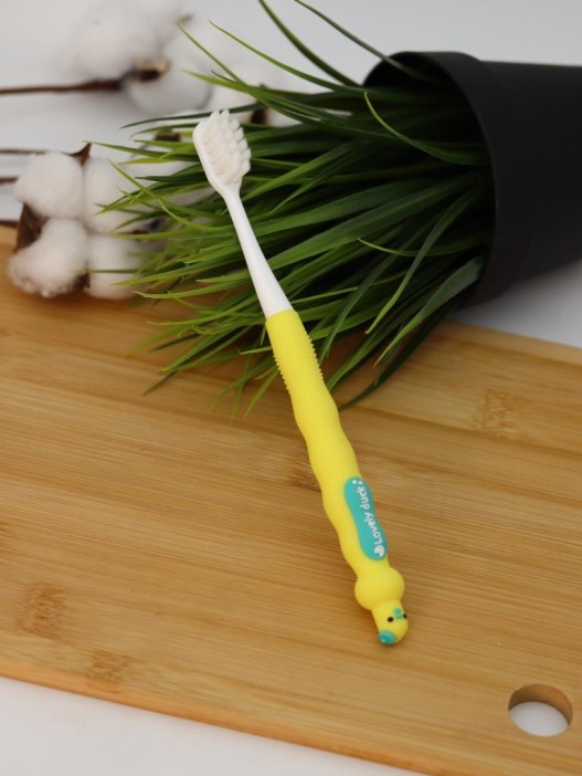 Зубная щётка для взрослых iLikeGift &quot;Birdie bite&quot;, yellow (19 см) 