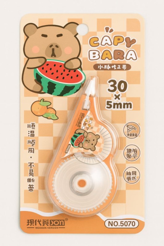 Корректор &quot;Capybara with watermelon&quot;, 30м*5мм, beige 