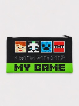 Пенал плоский "My Game", полиэстер 210 ден (20,5*10,8см)