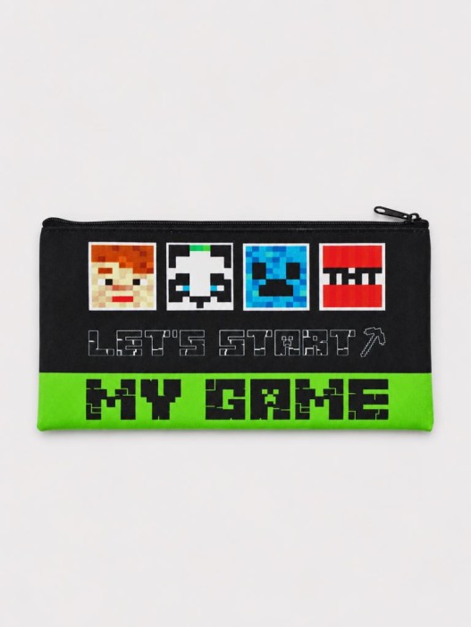 Пенал плоский "My Game", полиэстер 210 ден (20,5*10,8см)