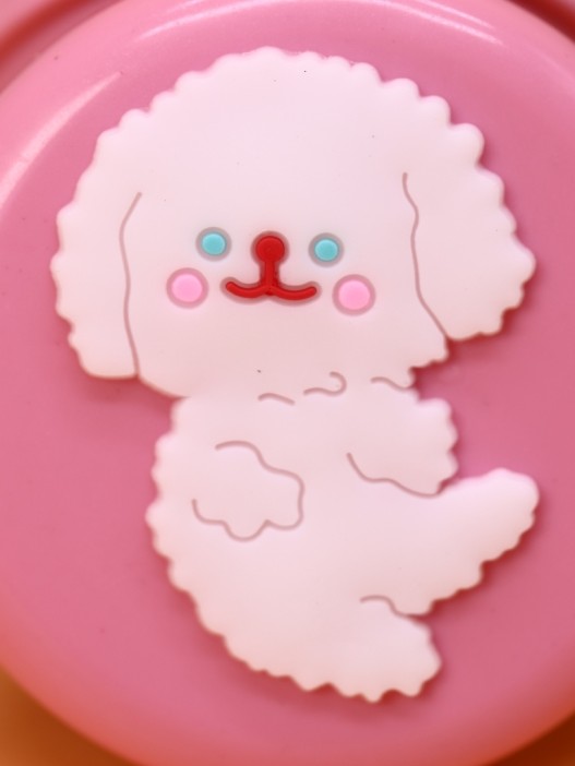 Расческа раскладная с зеркалом  &quot;Fluffy dog folding&quot;, white 