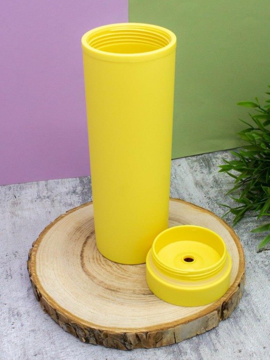 Тамблер iLikeGift &quot;Every day&quot;, yellow 