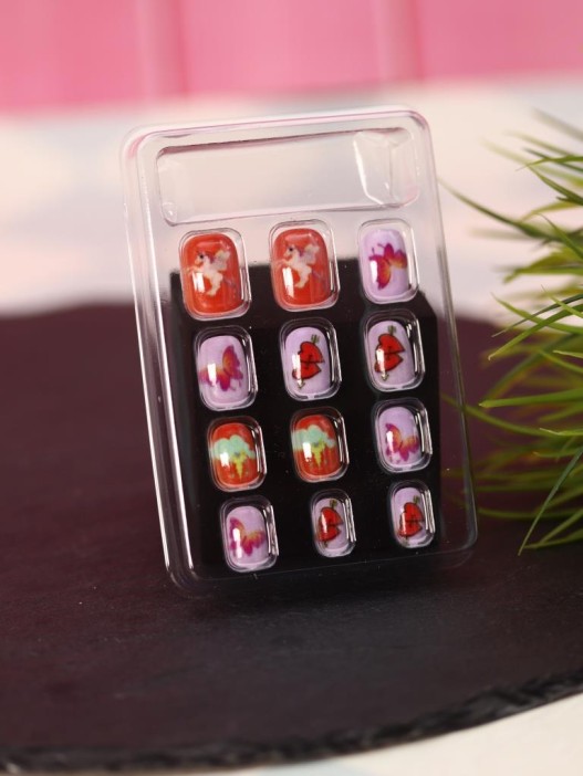 Накладные ногти GIRLY «Bow», 12 шт., с клеевыми пластинами 