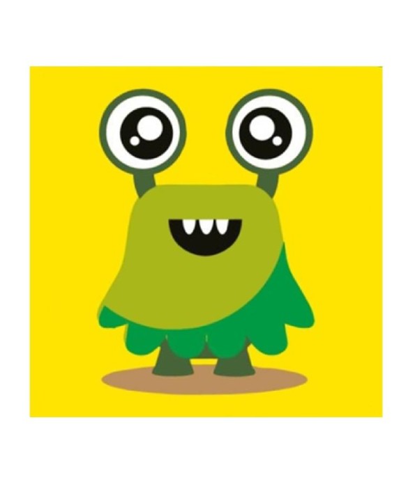 Алмазная мозаика без подрамника &quot;Монстр&quot;, 15х20 см 