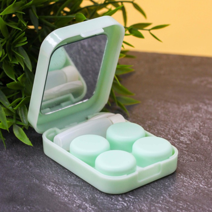 Контейнер для линз «Dino-avocado», green 