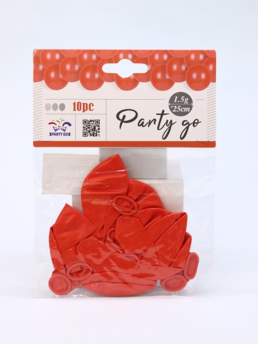 Набор воздушных шаров 10 шт. &quot;Unified joy pack&quot;, coral red (25 см) 