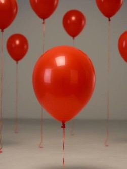 Набор воздушных шаров 10 шт. "Unified joy pack", coral red (25 см)