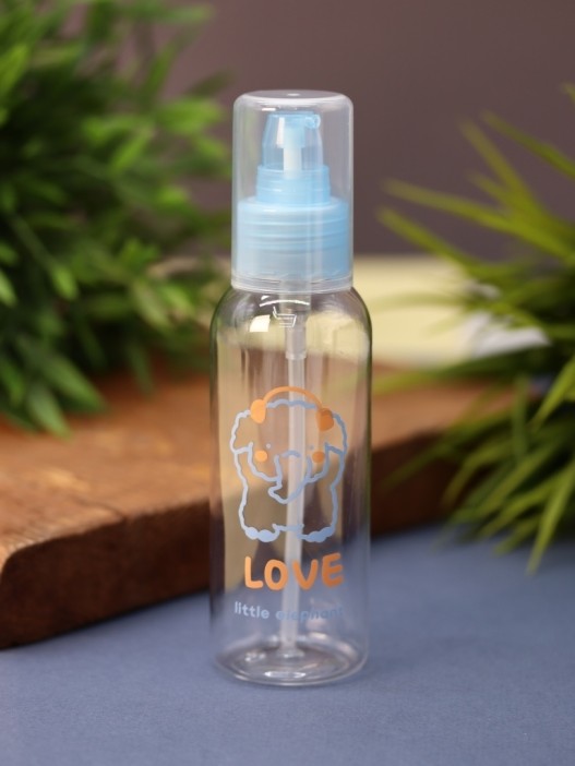 Дорожная бутылочка "Little elephant love", blue (100 ml) 
