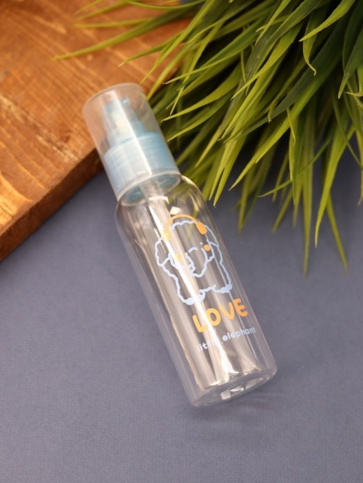 Дорожная бутылочка "Little elephant love", blue (100 ml) 