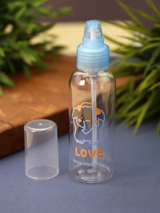 Дорожная бутылочка "Little elephant love", blue (100 ml) 