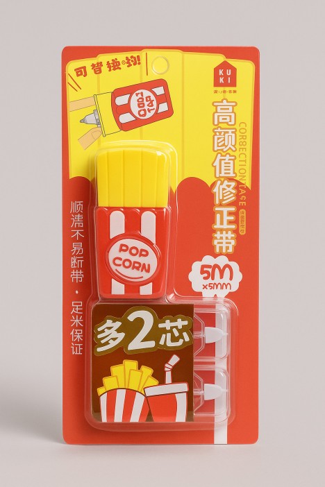 Корректор &quot;French fries&quot;, red + 2 сменных блока 