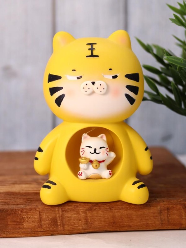 Ночник "Тигровый кот", желтый