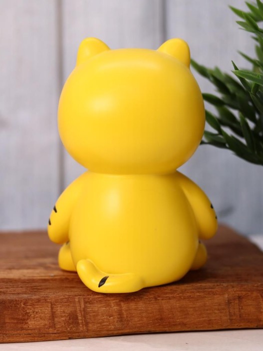 Ночник «Brindle cat», yellow (16 см), пластик 