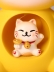 Ночник "Тигровый кот", желтый