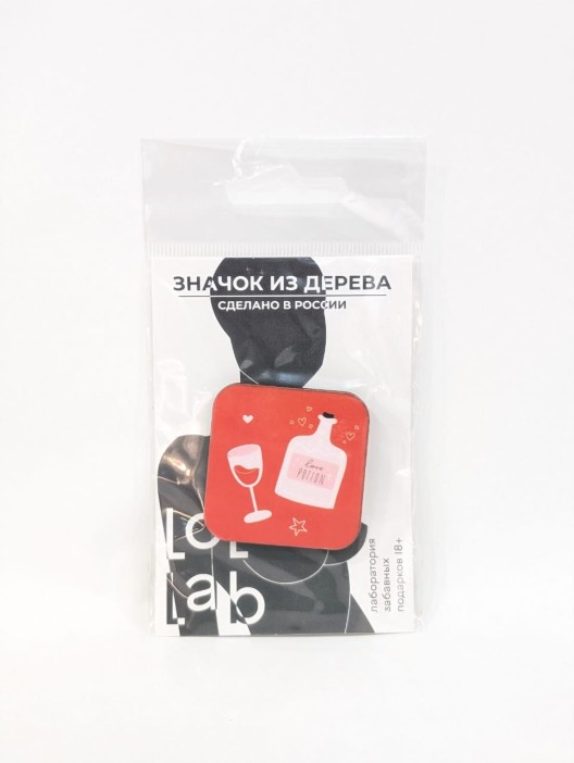 Значок ECO из дерева LOL LAB &quot;Elixir&quot; 