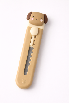 Канцелярский нож "Funny dog", коричневый