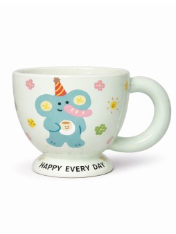 Кружка «Festive elephant», green (350 мл)