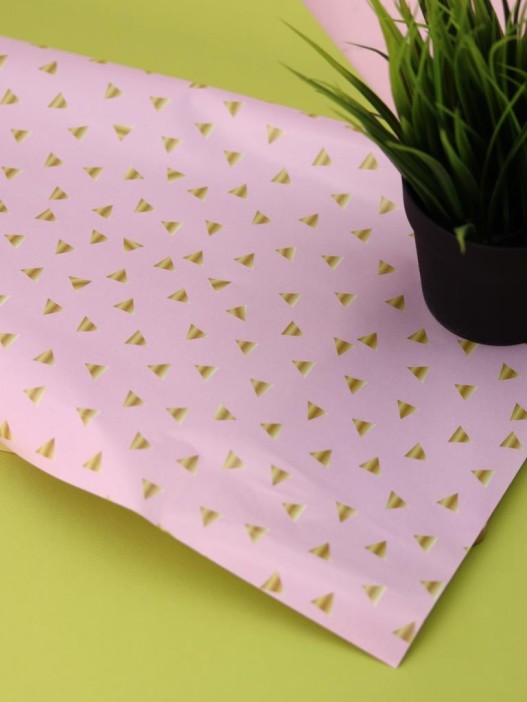 Упаковочная бумага «Timeless Wrap» розовая (1 рулон, 50*70 см) 