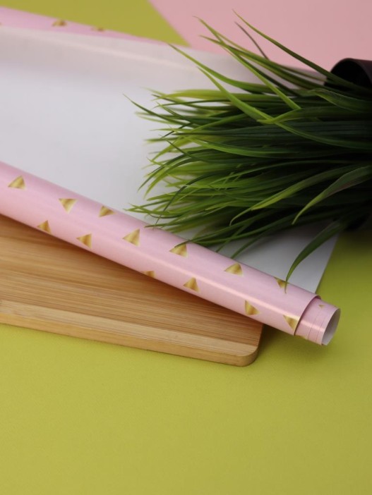 Упаковочная бумага «Timeless Wrap» розовая (1 рулон, 50*70 см) 