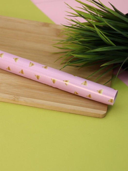 Упаковочная бумага «Timeless Wrap» розовая (1 рулон, 50*70 см) 